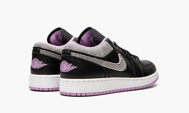 Nike Air Jordan 1 Low GS 'Houndstooth' Lasten Kengät Mustat Valkoinen Violetit | 254PCWNKU