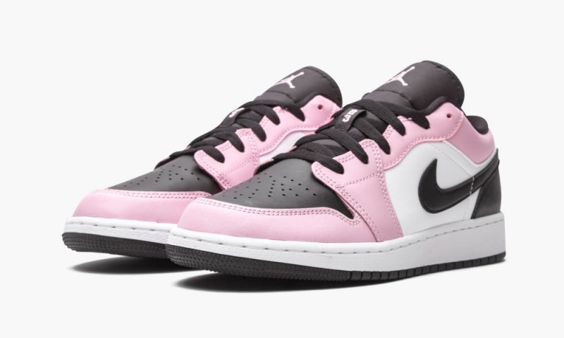 Nike Air Jordan 1 Low GS 'Light Arctic Pink' Lasten Kengät Pinkki Mustat Valkoinen | 681NTJIAX
