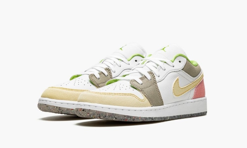 Nike Air Jordan 1 Low GS 'Multicolor Pastel Grind' Lasten Kengät Valkoinen Vihreä | 293VXQAUI