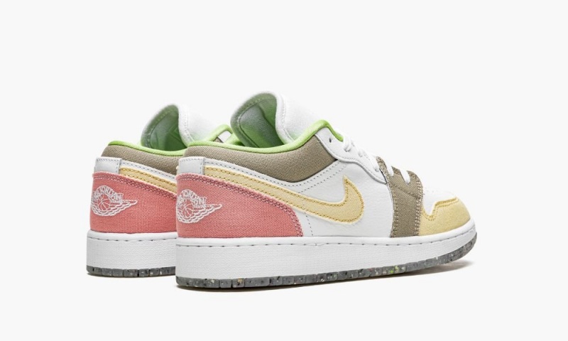 Nike Air Jordan 1 Low GS 'Multicolor Pastel Grind' Lasten Kengät Valkoinen Vihreä | 293VXQAUI