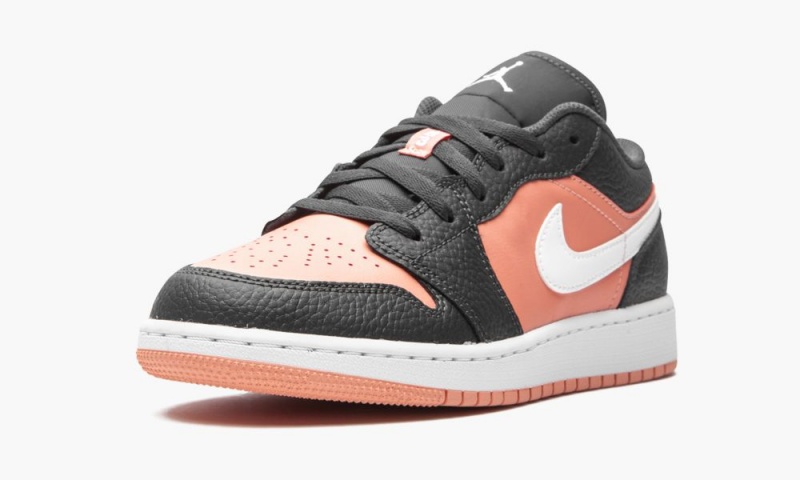 Nike Air Jordan 1 Low GS 'Pink Quartz' Lasten Kengät Mustat Pinkki | 713MYXBJC