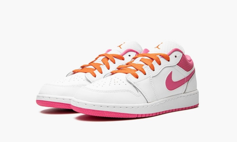 Nike Air Jordan 1 Low GS 'Pinksicle' Lasten Kengät Valkoinen Oranssi | 721QKNFOE