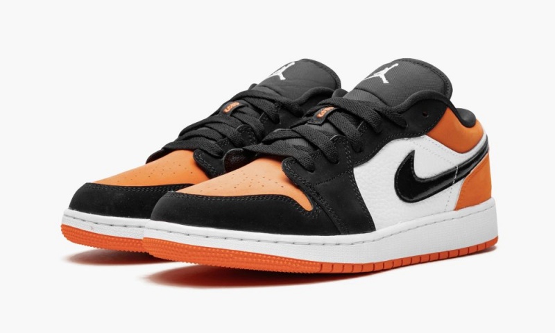 Nike Air Jordan 1 Low (GS) 'Shattered Backboard' Lasten Kengät Valkoinen Mustat Oranssi | 089EGDZXR