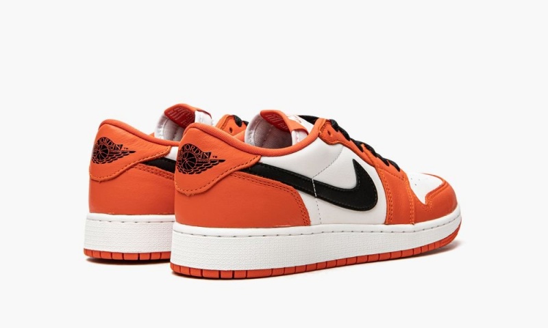 Nike Air Jordan 1 Low GS 'Starfish' Lasten Kengät Valkoinen Mustat Oranssi | 347APRGQD