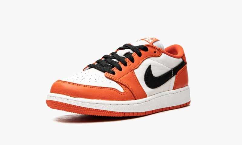 Nike Air Jordan 1 Low GS 'Starfish' Lasten Kengät Valkoinen Mustat Oranssi | 347APRGQD