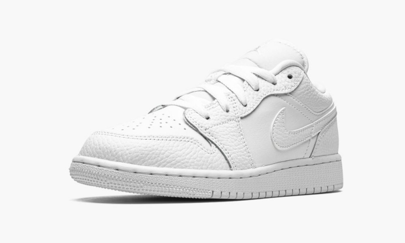 Nike Air Jordan 1 Low GS 'Triple White' Lasten Kengät Valkoinen | 786NXLAUV