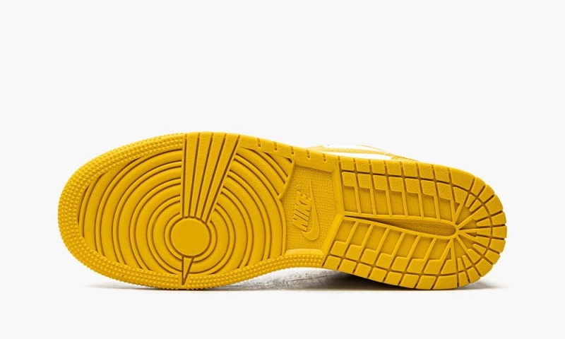 Nike Air Jordan 1 Low GS 'White / Pollen' Lasten Kengät Keltainen Valkoinen Sinapinkeltainen | 648BATMVY
