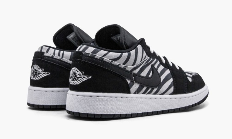 Nike Air Jordan 1 Low GS 'Zebra' Lasten Kengät Mustat Valkoinen | 039MGBLHN