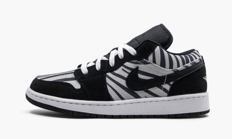 Nike Air Jordan 1 Low GS \'Zebra\' Lasten Kengät Mustat Valkoinen | 039MGBLHN