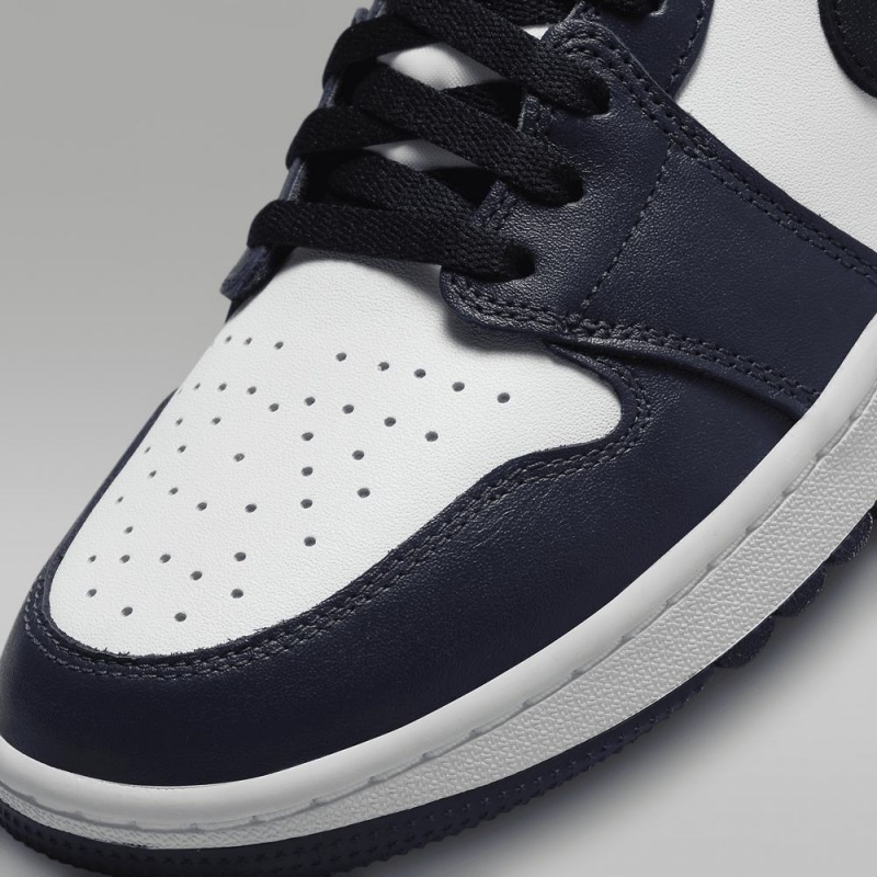 Nike Air Jordan 1 Low G Miesten Kengät Valkoinen Laivastonsininen Mustat | 541SROJUF