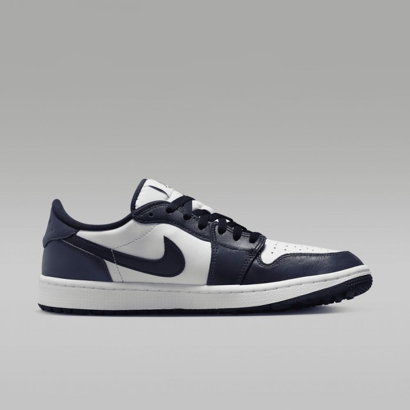 Nike Air Jordan 1 Low G Miesten Kengät Valkoinen Laivastonsininen Mustat | 541SROJUF