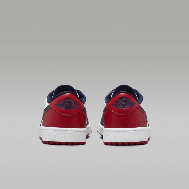 Nike Air Jordan 1 Low G Naisten Kengät Valkoinen Punainen Obsidian | 054ISMZTL