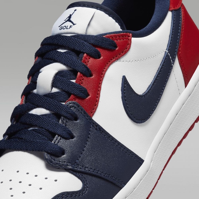 Nike Air Jordan 1 Low G Naisten Kengät Valkoinen Punainen Obsidian | 054ISMZTL