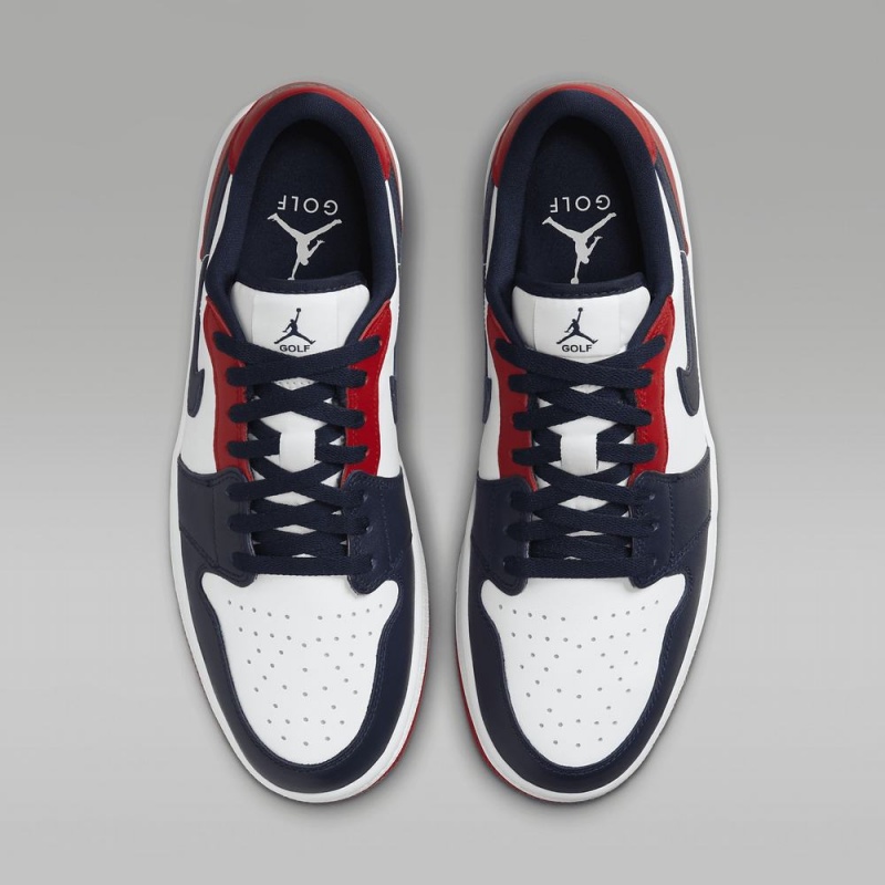 Nike Air Jordan 1 Low G Naisten Kengät Valkoinen Punainen Obsidian | 054ISMZTL