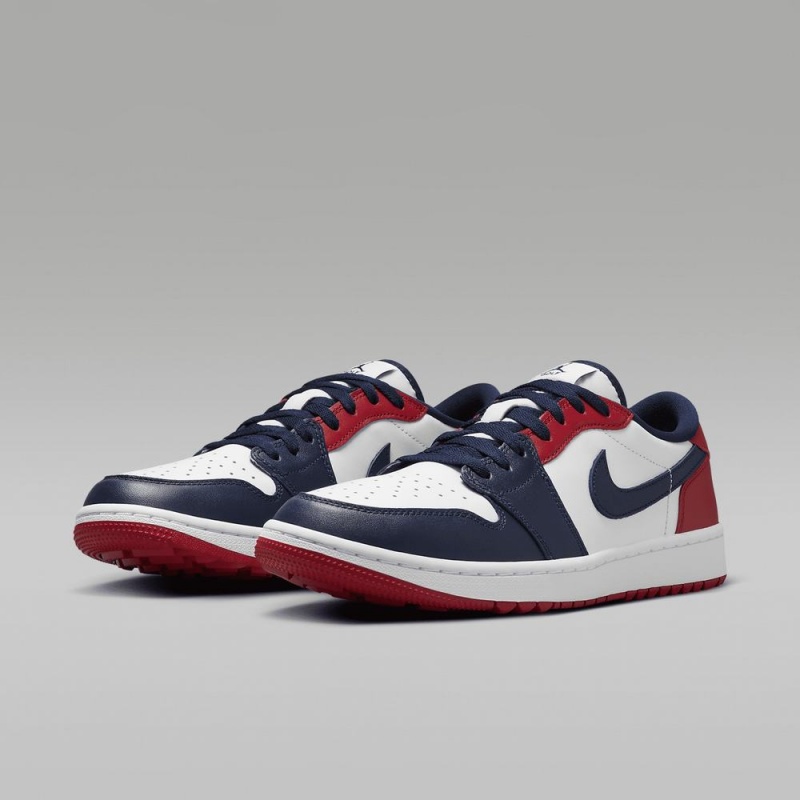 Nike Air Jordan 1 Low G Naisten Kengät Valkoinen Punainen Obsidian | 054ISMZTL