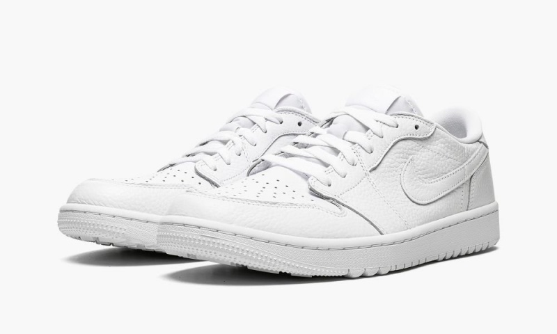 Nike Air Jordan 1 Low Golf 'Triple White' Miesten Kengät Valkoinen | 859AUHLJO