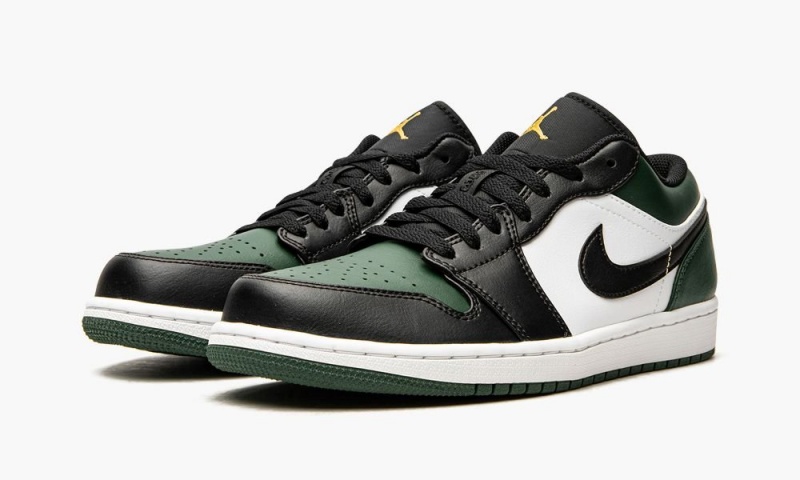 Nike Air Jordan 1 Low 'Green Varvas' Miesten Kengät Vihreä Valkoinen Mustat | 943MOIADN
