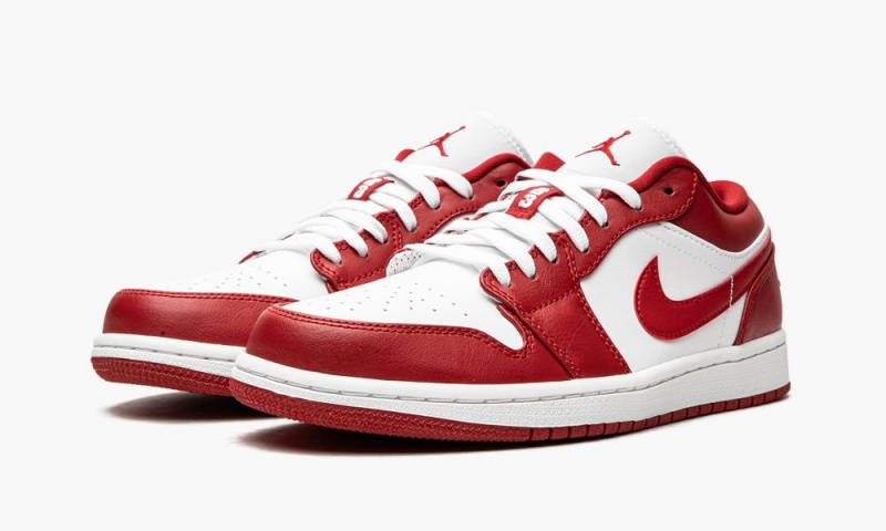 Nike Air Jordan 1 Low 'Gym Red' Miesten Kengät Punainen Valkoinen | 451KVCTIO