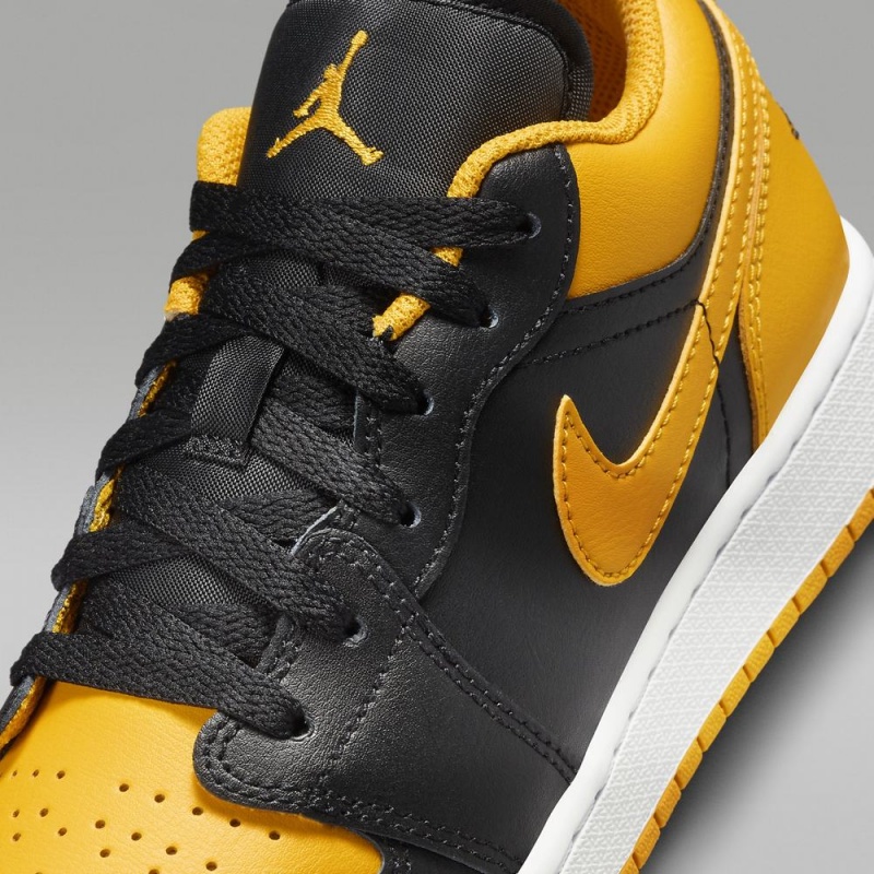 Nike Air Jordan 1 Low Lasten Kengät Keltainen Mustat | 025LSVHMJ