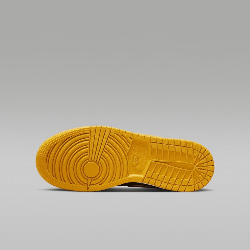 Nike Air Jordan 1 Low Lasten Kengät Keltainen Mustat | 025LSVHMJ