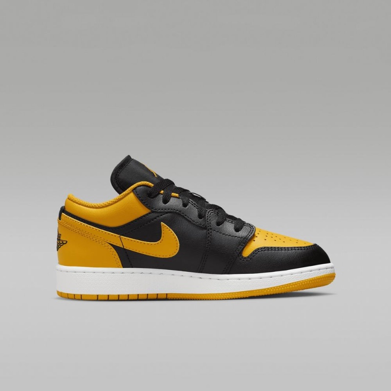 Nike Air Jordan 1 Low Lasten Kengät Keltainen Mustat | 025LSVHMJ