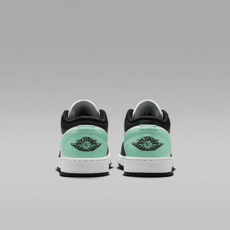 Nike Air Jordan 1 Low Lasten Kengät Mustat Valkoinen Vihreä | 123EIRBDS