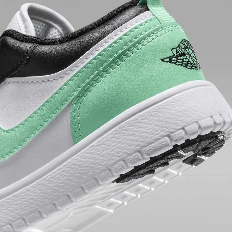 Nike Air Jordan 1 Low Lasten Kengät Mustat Valkoinen Vihreä | 123EIRBDS
