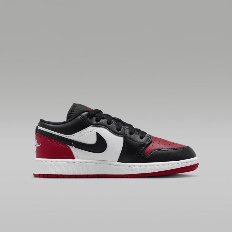 Nike Air Jordan 1 Low Lasten Kengät Punainen Mustat Valkoinen | 306XEIQPB