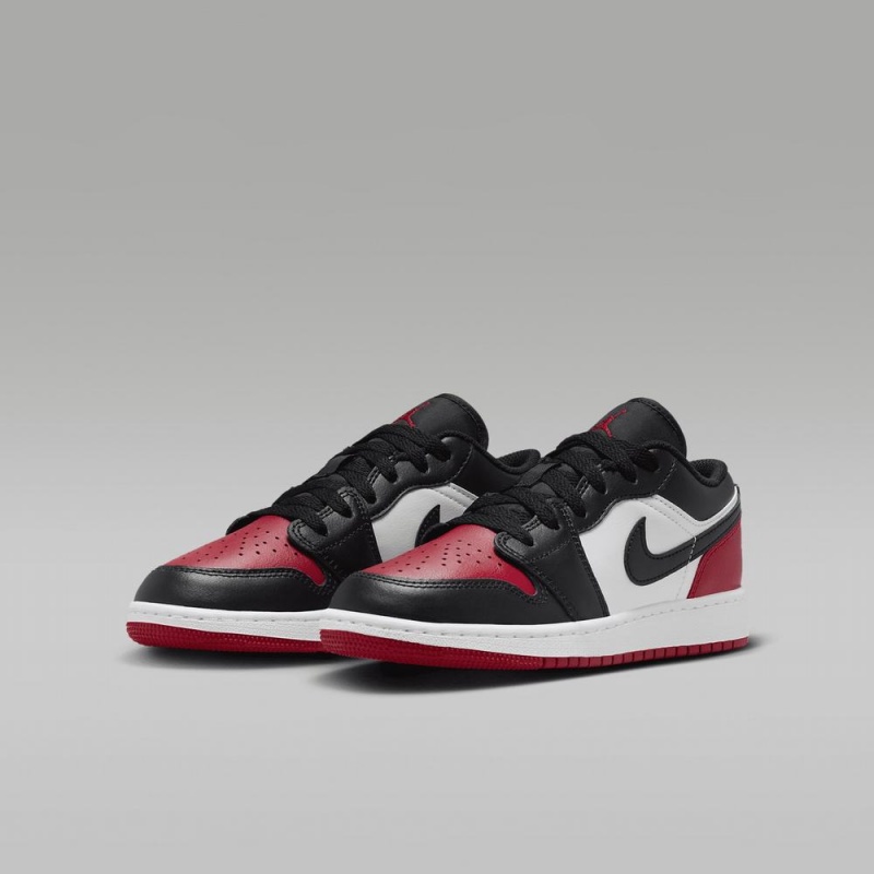 Nike Air Jordan 1 Low Lasten Kengät Punainen Mustat Valkoinen | 306XEIQPB