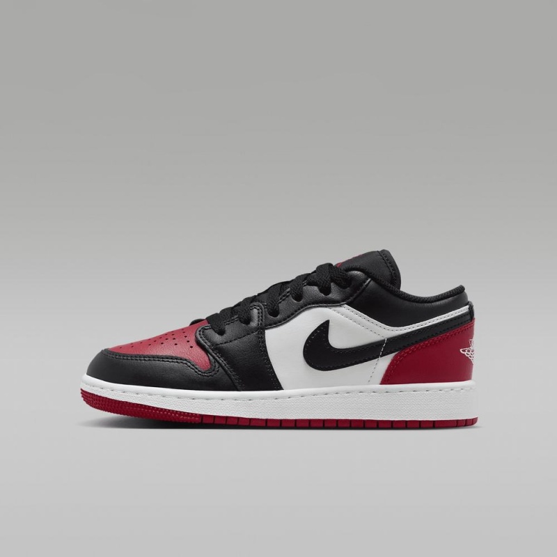 Nike Air Jordan 1 Low Lasten Kengät Punainen Mustat Valkoinen | 306XEIQPB