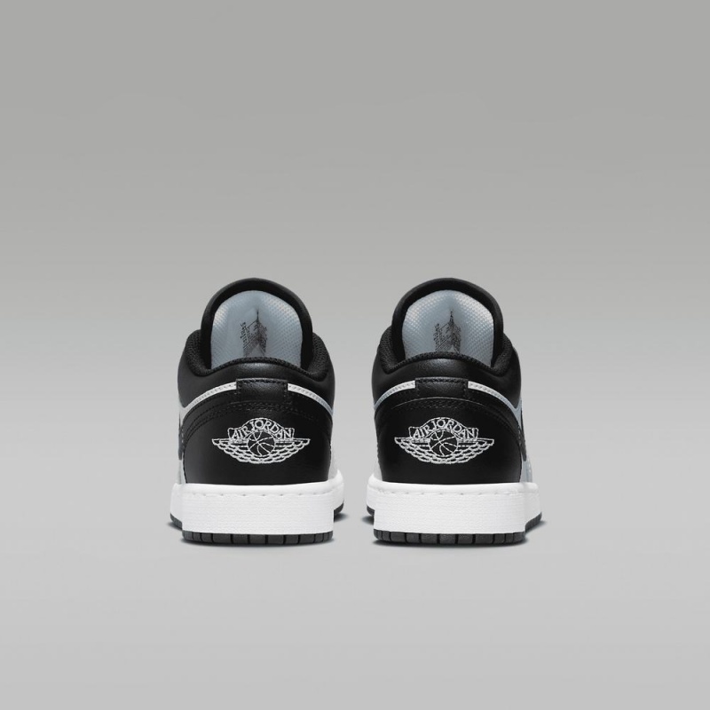 Nike Air Jordan 1 Low Lasten Kengät Valkoinen Mustat | 496AYSFKO