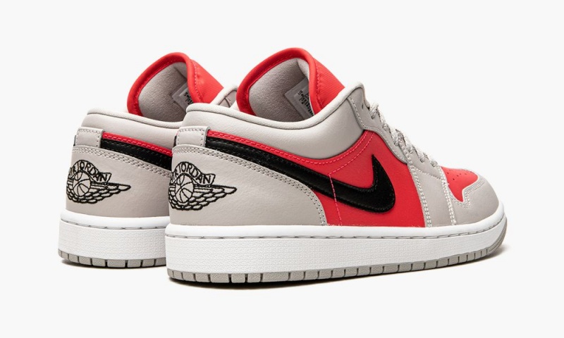 Nike Air Jordan 1 Low 'Light Iron Ore / Siren Red' Naisten Kengät Mustat Punainen | 724PZBGLH