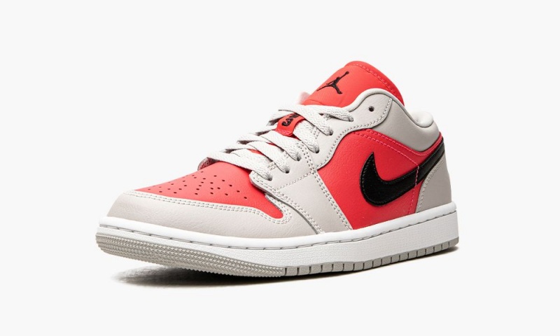 Nike Air Jordan 1 Low 'Light Iron Ore / Siren Red' Naisten Kengät Mustat Punainen | 724PZBGLH