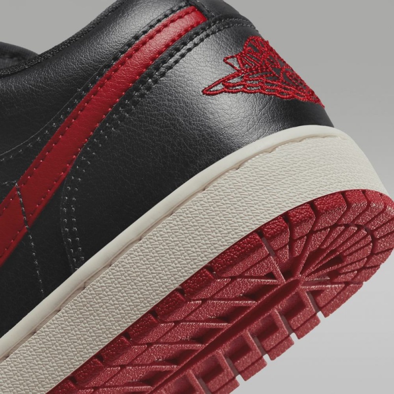 Nike Air Jordan 1 Low Miesten Kengät Mustat Punainen | 510ERJIUT