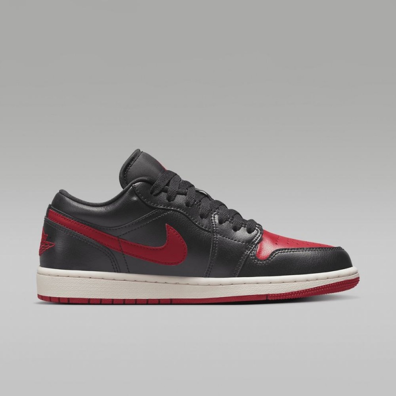 Nike Air Jordan 1 Low Miesten Kengät Mustat Punainen | 510ERJIUT
