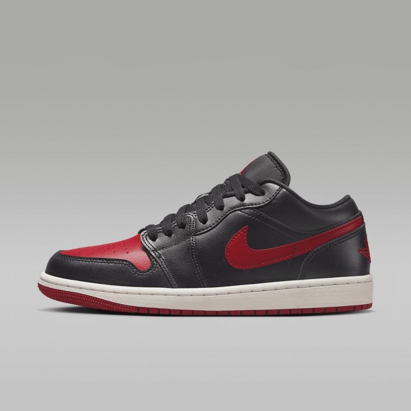 Nike Air Jordan 1 Low Miesten Kengät Mustat Punainen | 510ERJIUT
