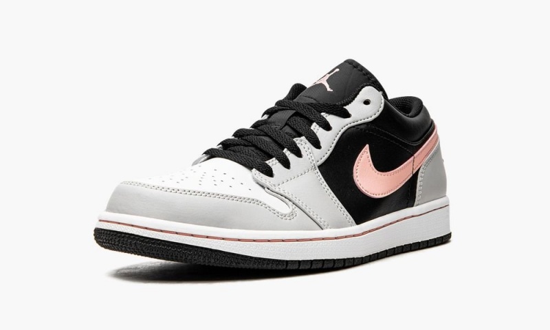 Nike Air Jordan 1 Low Miesten Kengät Mustat Koralli Harmaat | 359GNJVQM