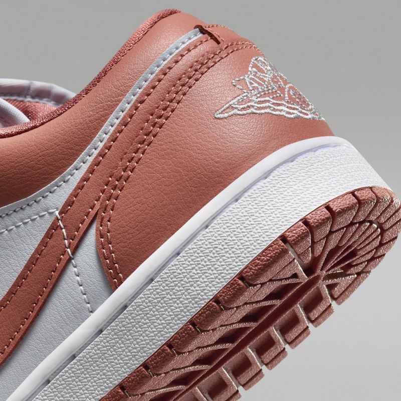 Nike Air Jordan 1 Low Miesten Kengät Pinkki Valkoinen | 548PFYDSW