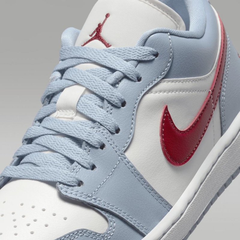 Nike Air Jordan 1 Low Miesten Kengät Sininen Harmaat Valkoinen Punainen | 312WDHMLQ
