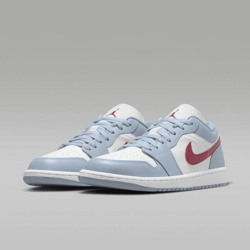 Nike Air Jordan 1 Low Miesten Kengät Sininen Harmaat Valkoinen Punainen | 312WDHMLQ