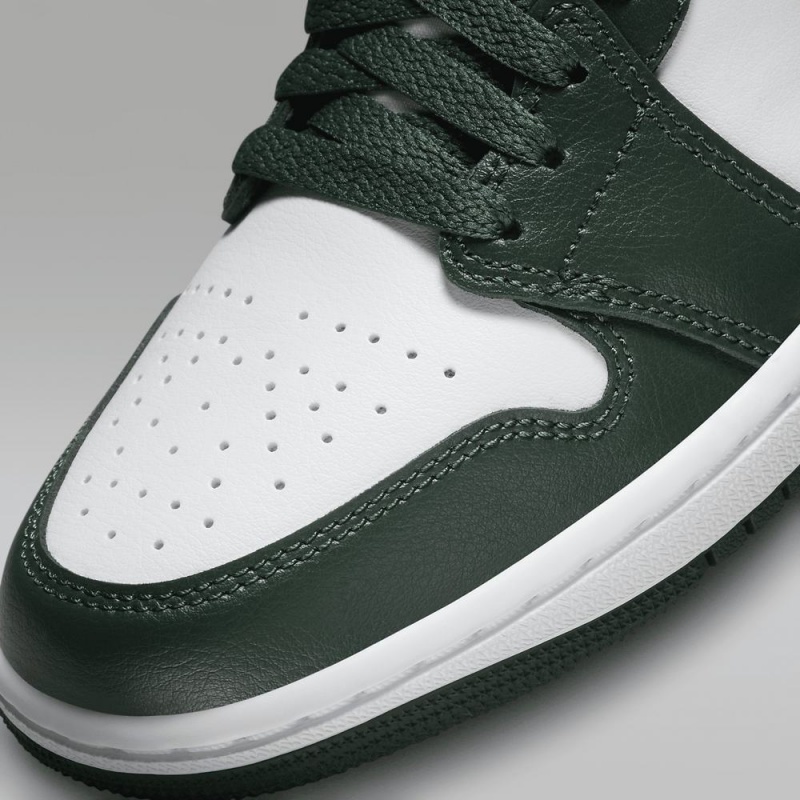 Nike Air Jordan 1 Low Miesten Kengät Syvä Vihreä Valkoinen | 126AOMZDT