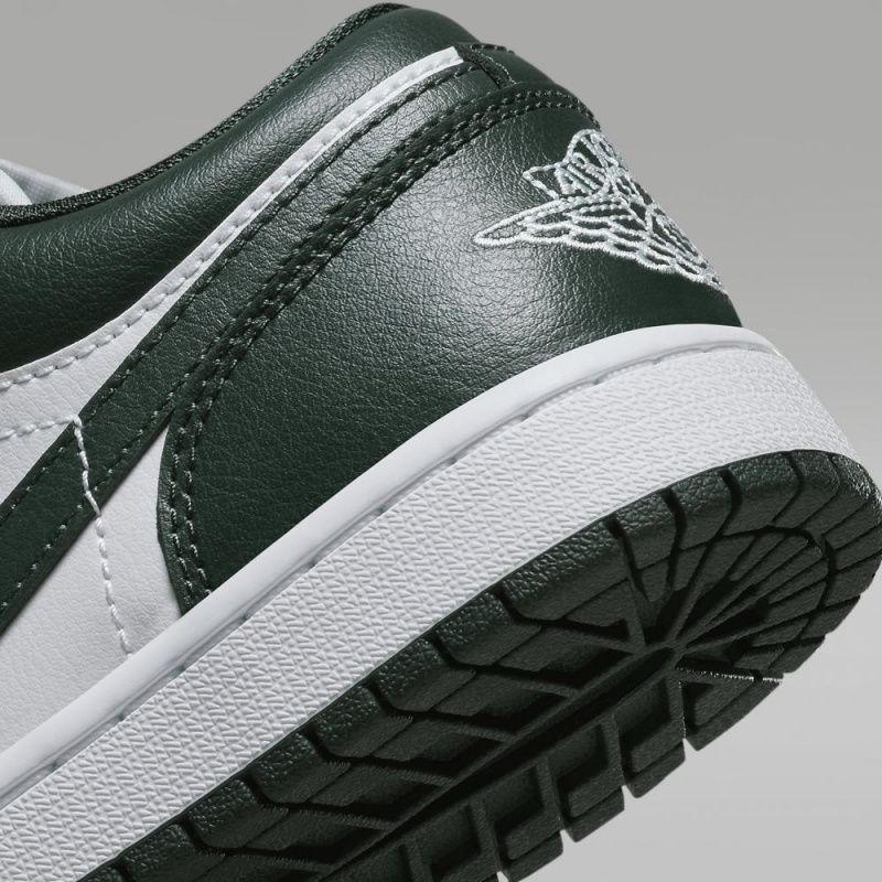 Nike Air Jordan 1 Low Miesten Kengät Syvä Vihreä Valkoinen | 126AOMZDT