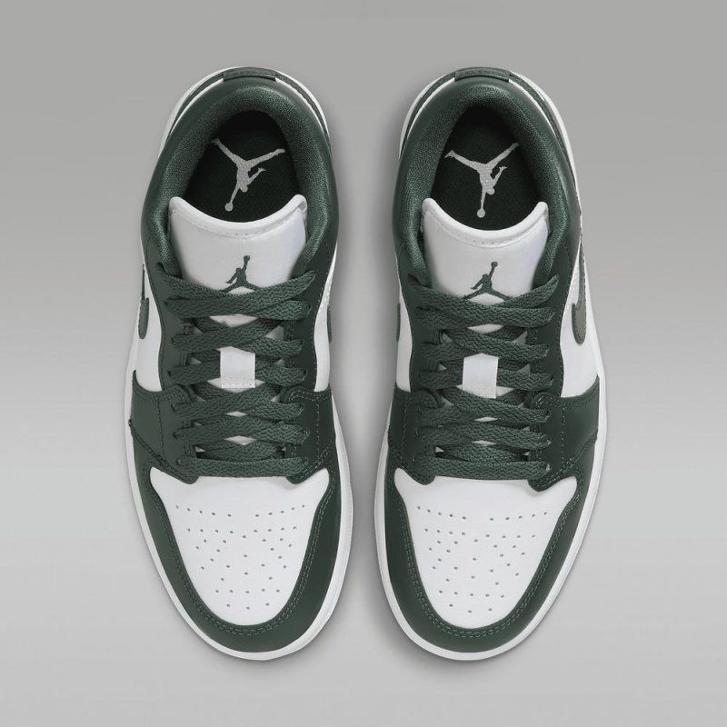Nike Air Jordan 1 Low Miesten Kengät Syvä Vihreä Valkoinen | 126AOMZDT
