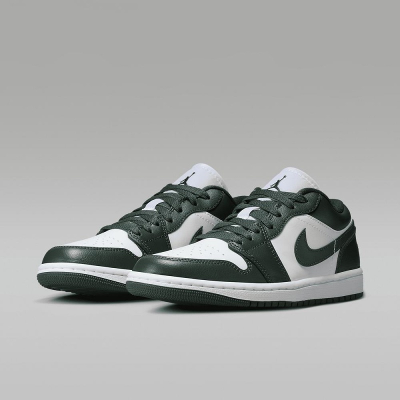 Nike Air Jordan 1 Low Miesten Kengät Syvä Vihreä Valkoinen | 126AOMZDT