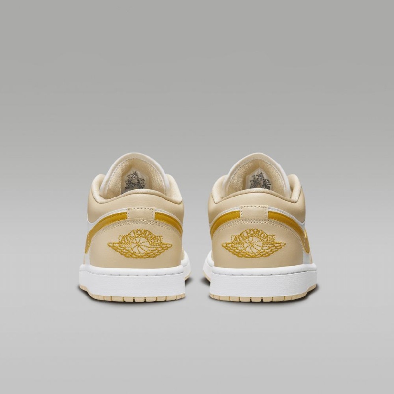 Nike Air Jordan 1 Low Miesten Kengät Vaaleankeltainen Valkoinen Keltainen | 649BTOFDM