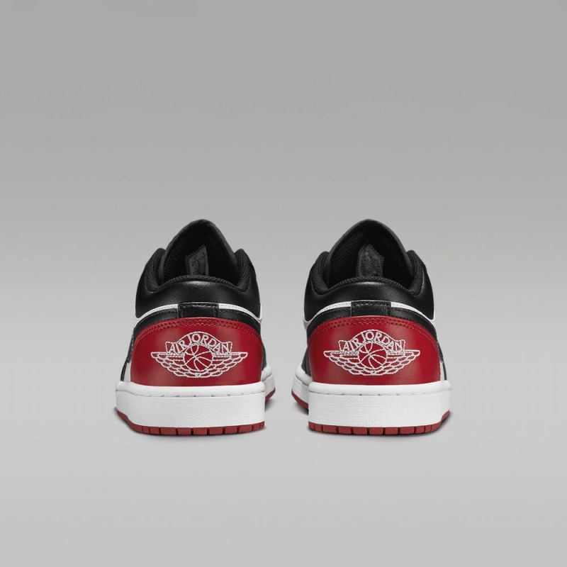 Nike Air Jordan 1 Low Miesten Kengät Valkoinen Punainen Mustat | 096ODIWLV
