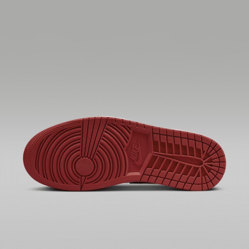 Nike Air Jordan 1 Low Miesten Kengät Valkoinen Punainen Mustat | 096ODIWLV
