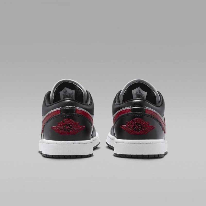 Nike Air Jordan 1 Low Miesten Kengät Valkoinen Mustat Punainen | 745YVJDKF