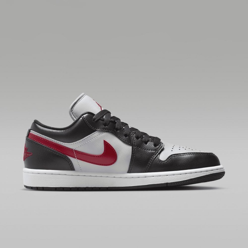 Nike Air Jordan 1 Low Miesten Kengät Valkoinen Mustat Punainen | 745YVJDKF