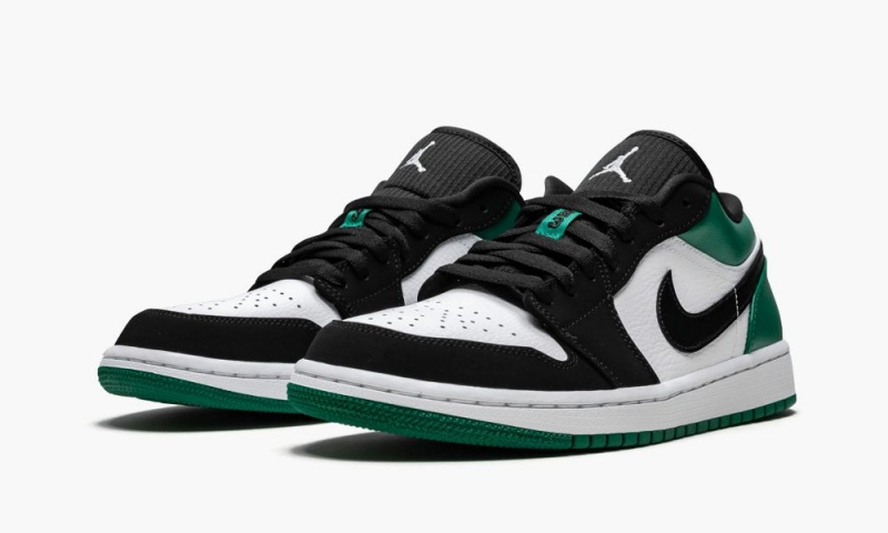 Nike Air Jordan 1 Low 'Mystic Green' Miesten Kengät Valkoinen Mustat Vihreä | 087DLGZSA